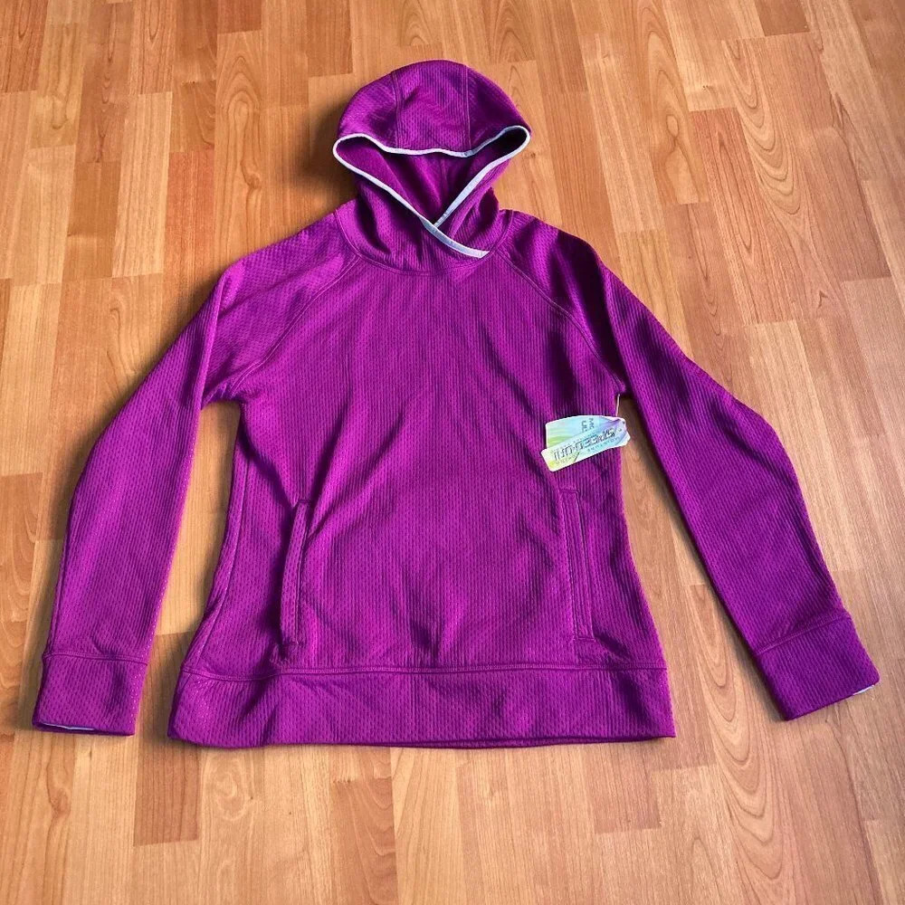 𝅺MORET Ultra Speed-Dri Performance Fleece‎ Hoodie, Purple, Size Medium, NWT